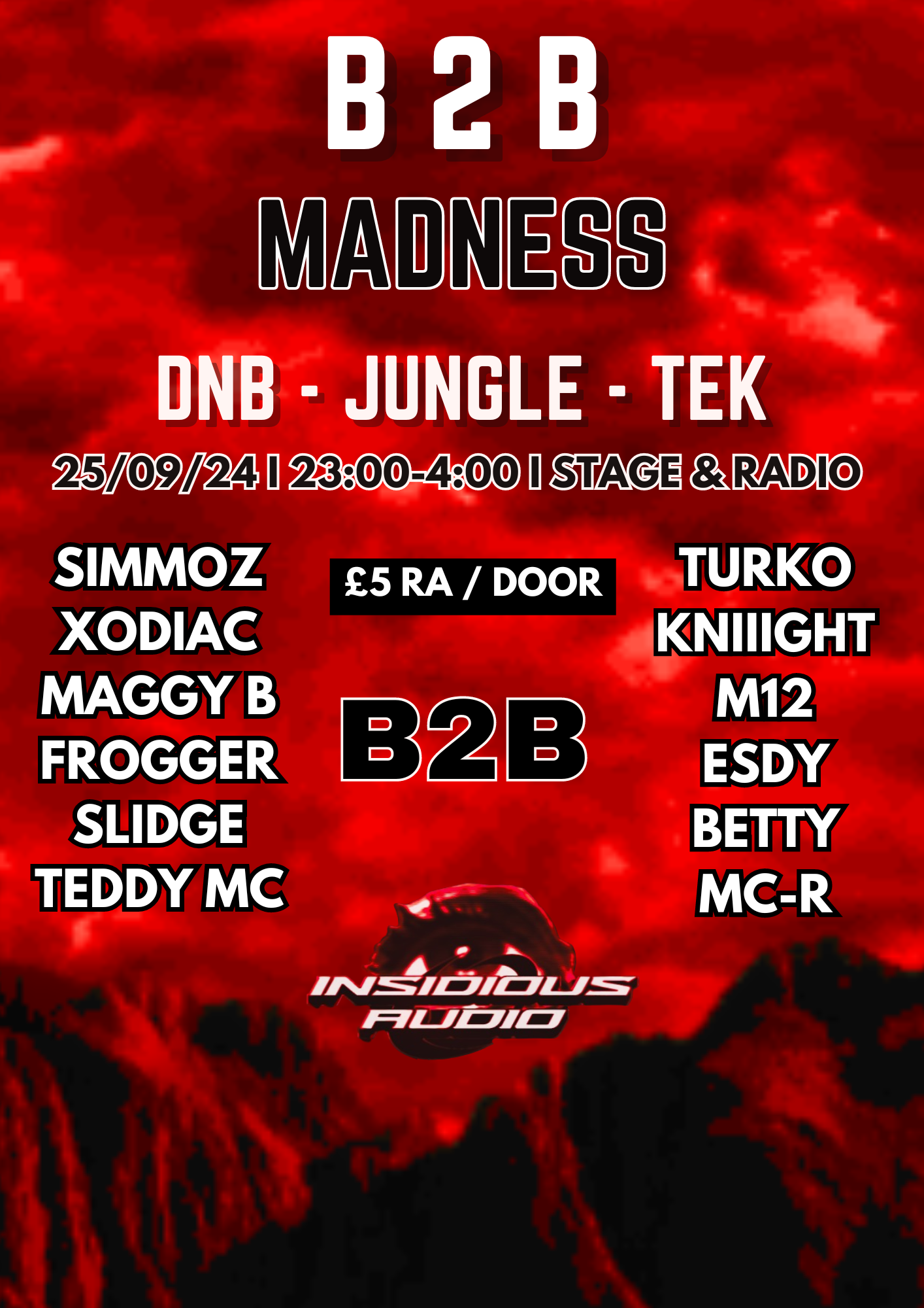 B2B MADNESS - MANCHESTER DNB RAVE at Stage and Radio, Manchester