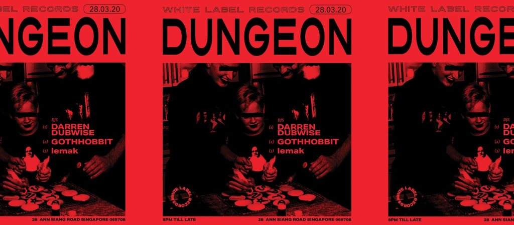 Dungeon feat. Gothhobbit & Lemak - フライヤー表