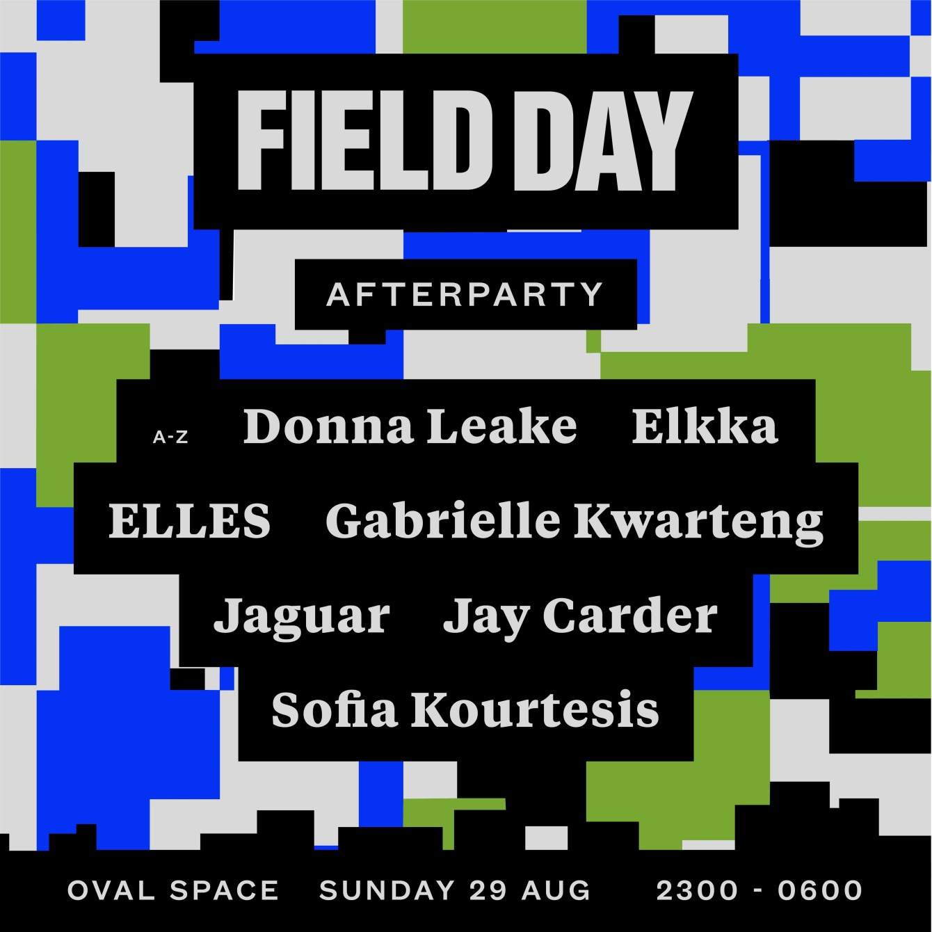 Field Day - Afterparty 2021 - フライヤー表