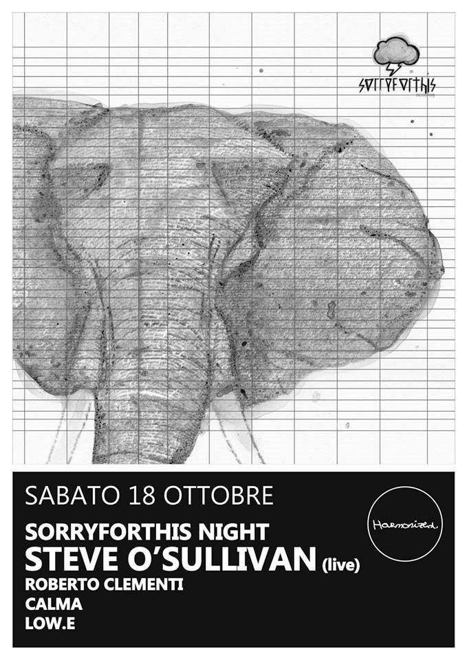 Sorryforthis Night with Steve O'sullivan (Live) - Página frontal