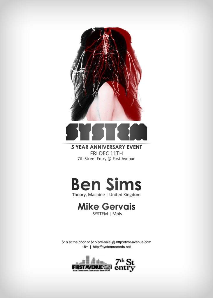 System 5 Year Anniversary - Ben Sims & Mike Gervais - Página frontal