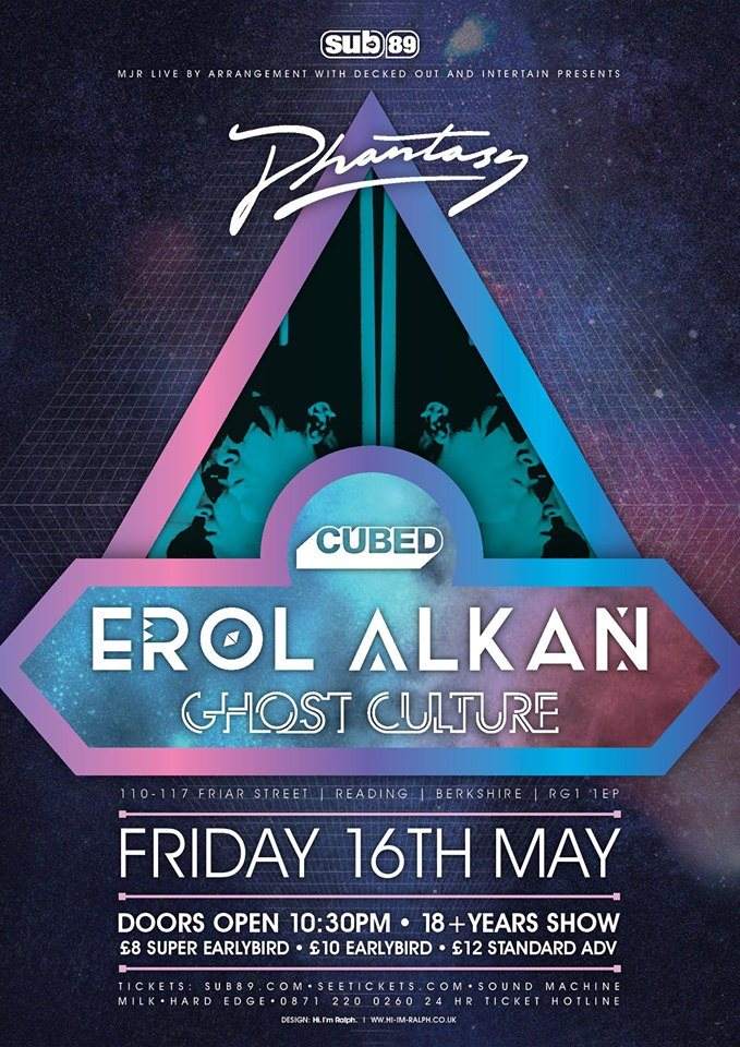 Cubed with Erol Alkan & Ghost Culture - フライヤー表
