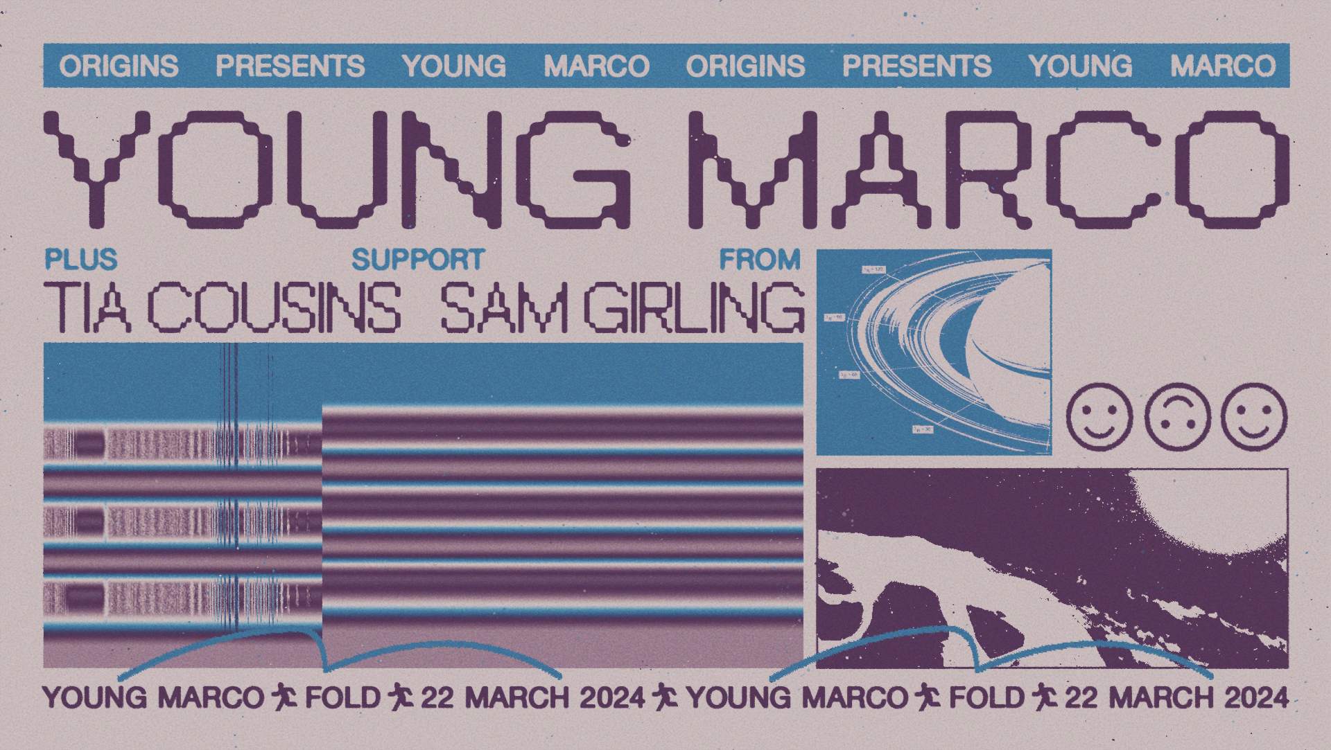 Origins: Young Marco, Tia Cousins & Sam Girling - Página frontal