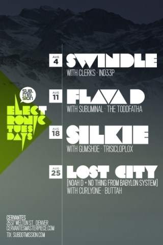 Sub.mission Presents Electronic Tuesday with Swindle - Página frontal