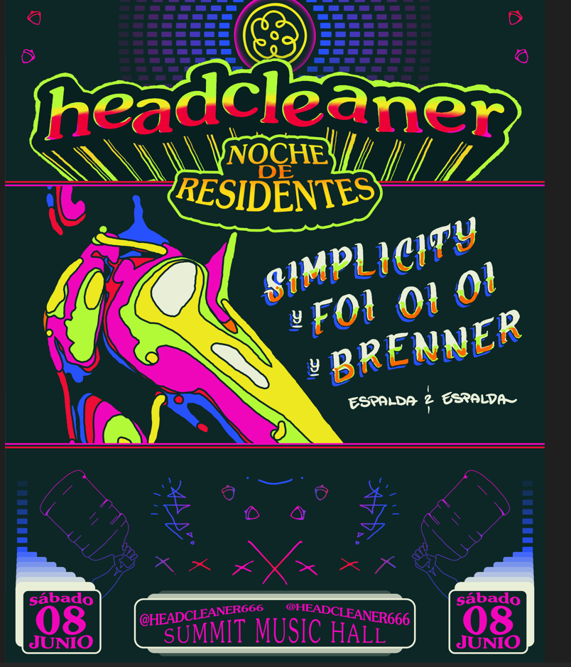 Headcleaner - brenner, foi oi oi, Simplicity (Resident's Night) - Página frontal