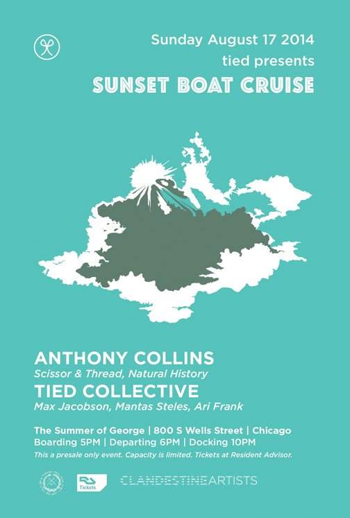 Tied presents Sunset Boat Cruise with Anthony Collins - Página frontal