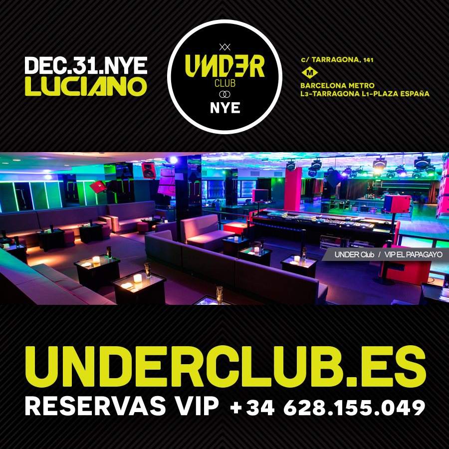 Under Club presents NYE with Luciano + Omez - Página trasera