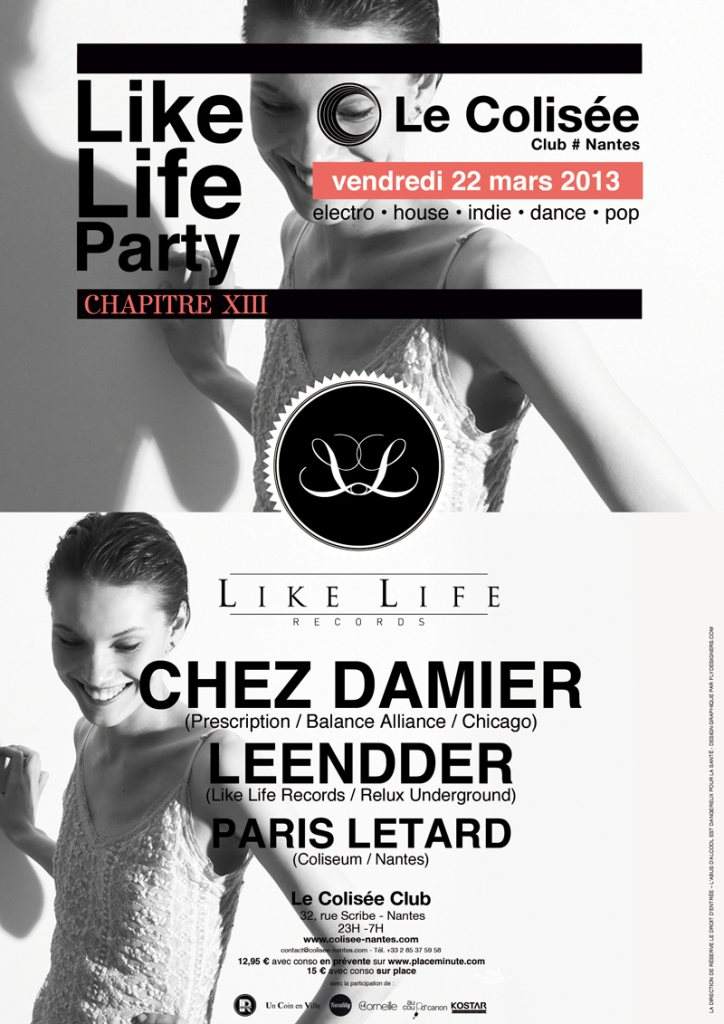 Like Life Party Xlll with Chez Damier - Página frontal