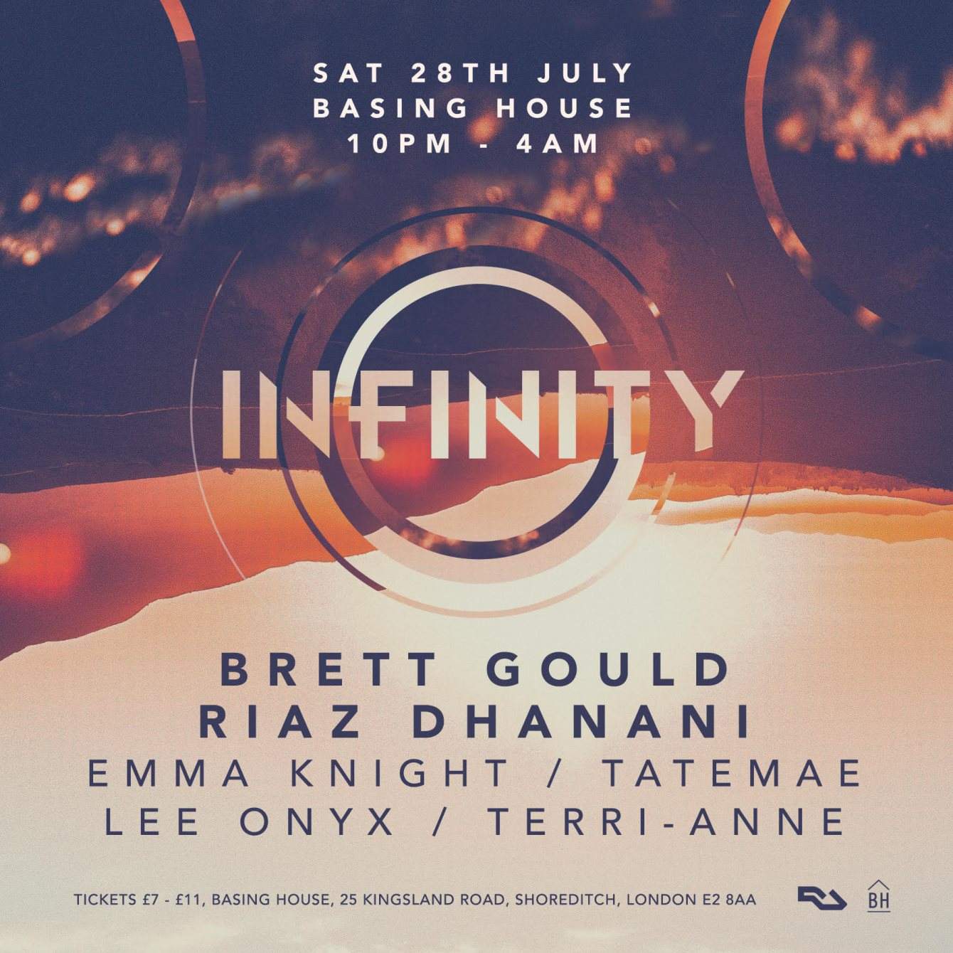 Infinity - Summer Special with Brett Gould - フライヤー表