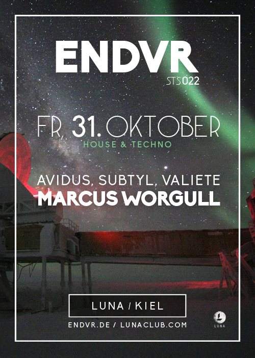 Endvr / STS-022 Plus: Marcus Worgull - フライヤー表