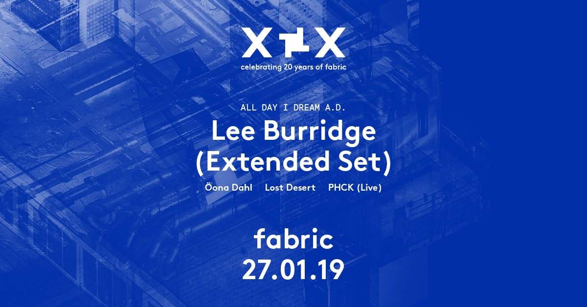 fabric XX: All Day I Dream A.D. with Lee Burridge - Página frontal