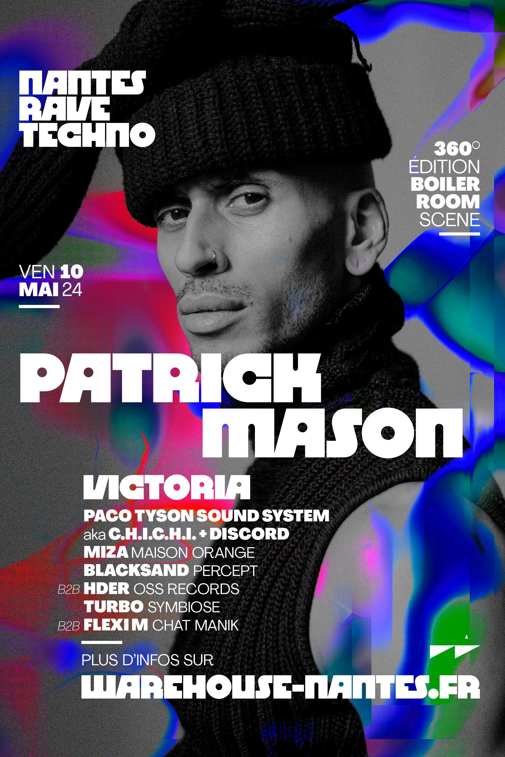 Nantes Rave Techno - Patrick Mason, Victoria, Paco Tyson Sound System & More - Página frontal
