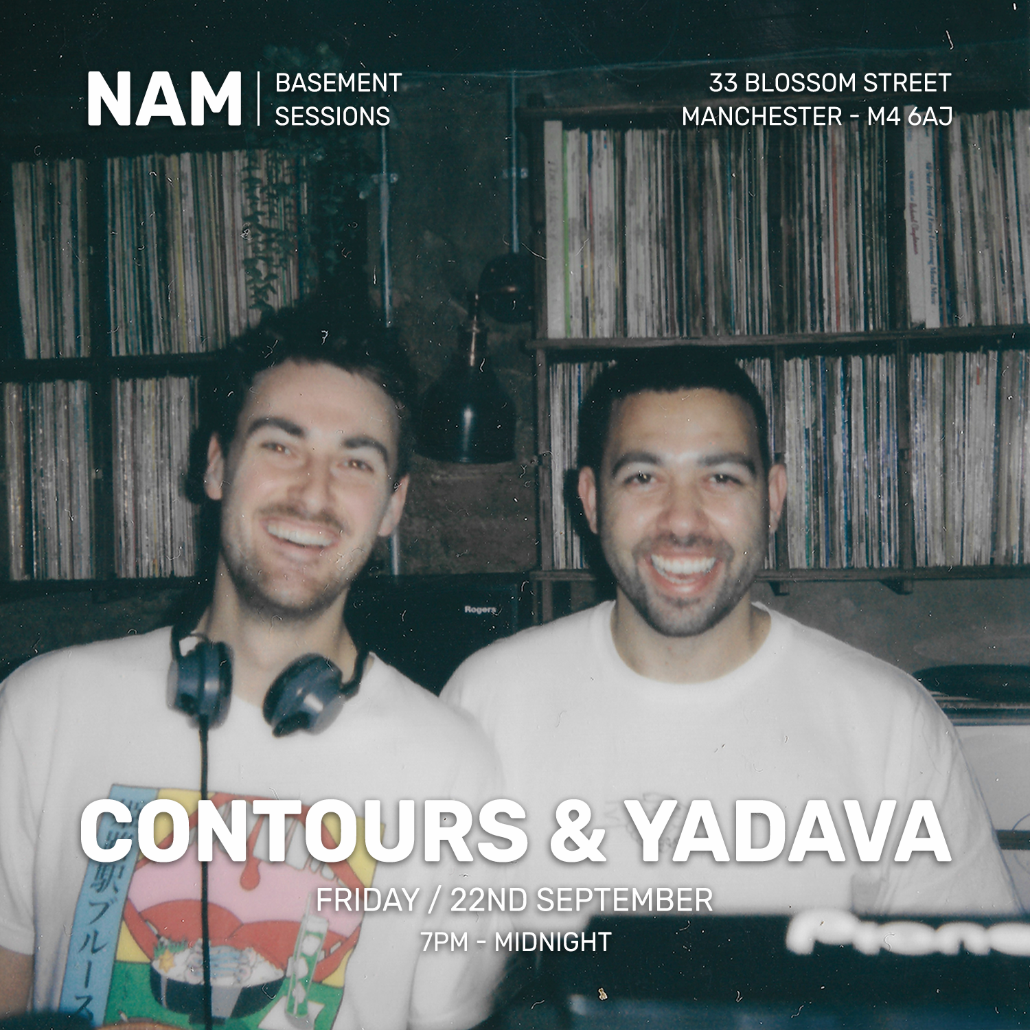 NAM presents: Contours & Yadava - Página frontal