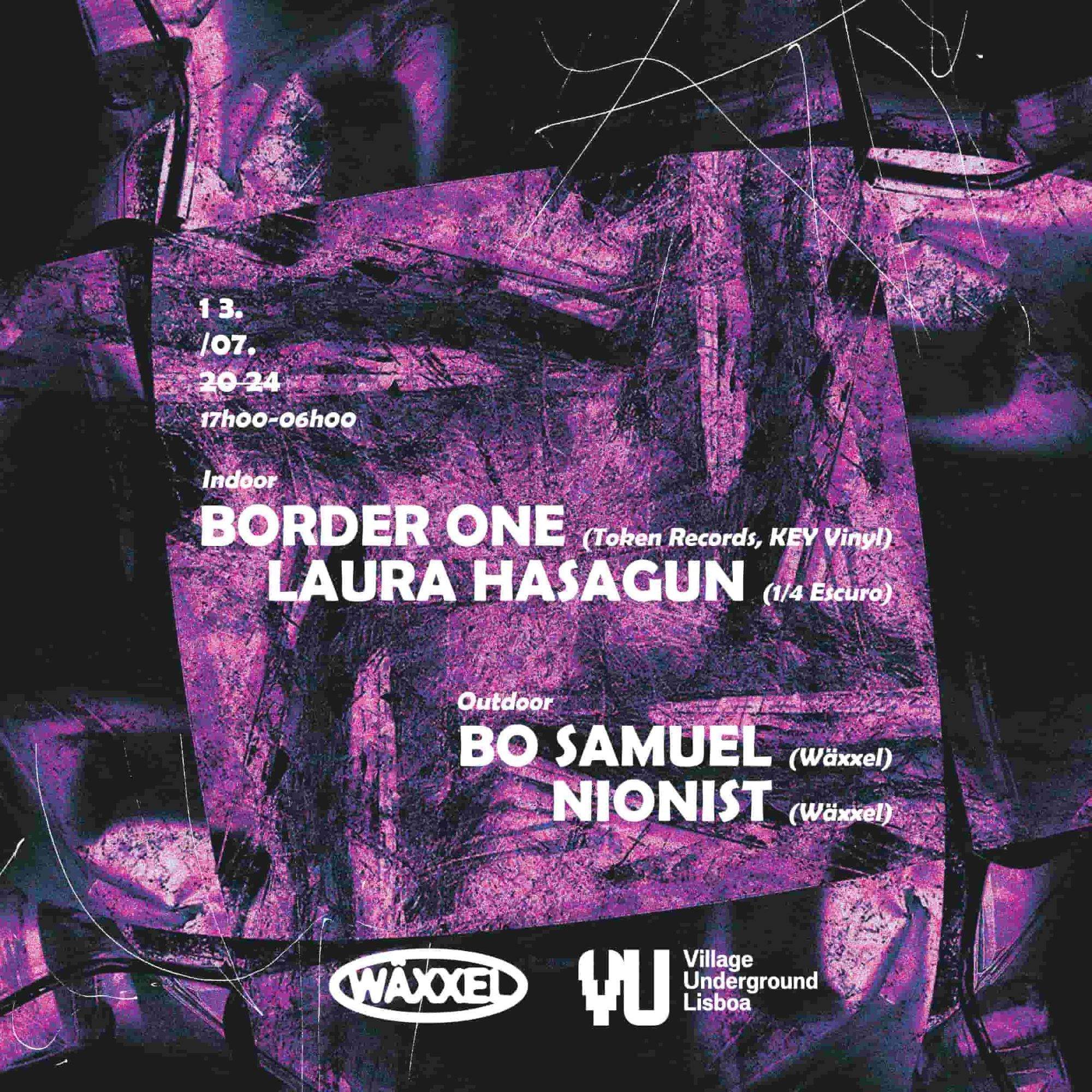 Wäxxel Day & Night with Border One & Laura Hasagun - フライヤー表