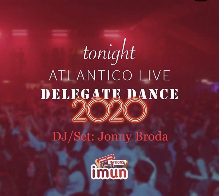 Imun Atlantico Live/ Delegate Dance 2020 - フライヤー表