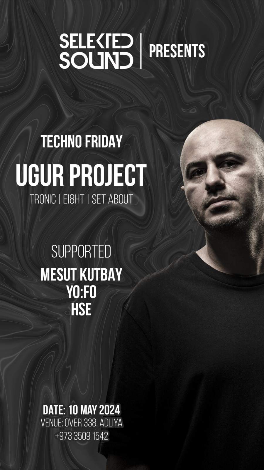TECHNO FRIDAY WITH UGUR PROJET - フライヤー表