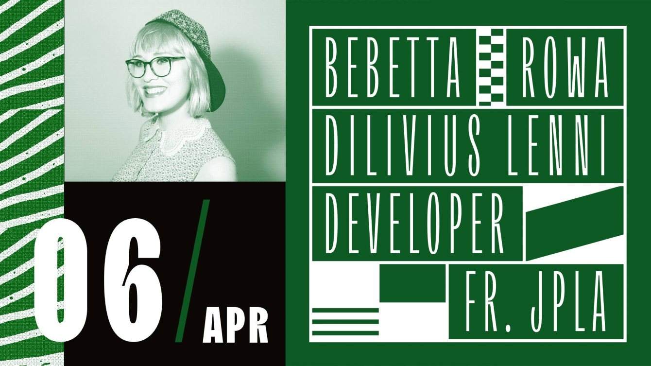 Saturday Rave with Bebetta, Developer and More - Página frontal