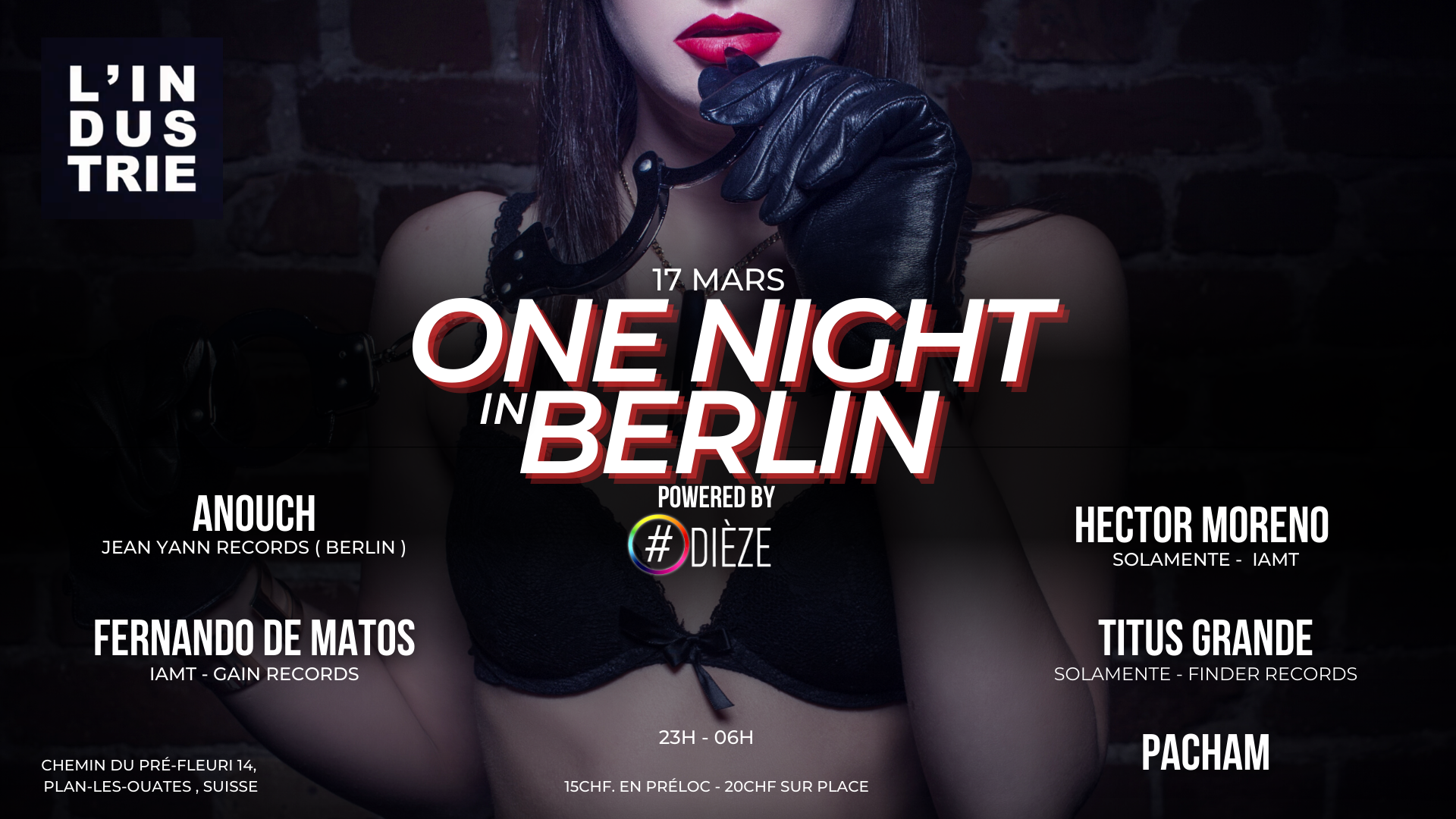One Night in Berlin - フライヤー表