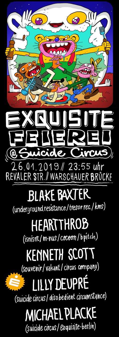 Exquisite Feierei // 2 Floors with Blake Baxter, Heartthrob, Kenneth Scott and More - フライヤー表