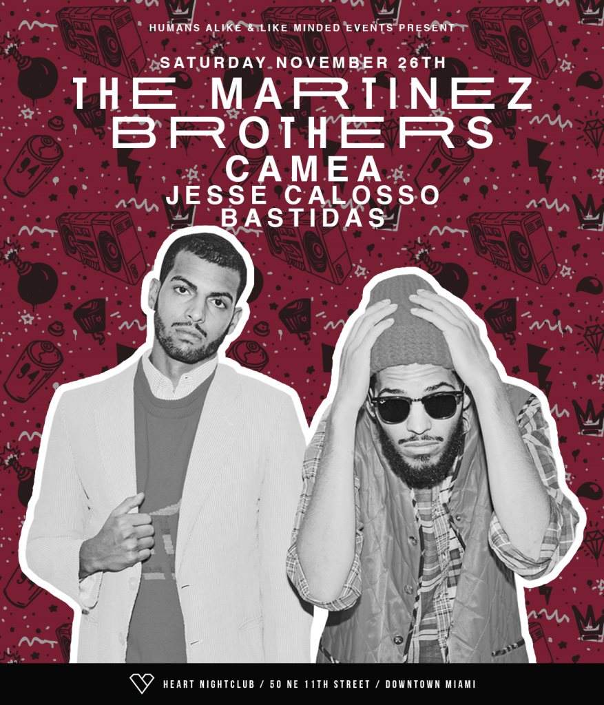 The Martinez Brothers & Camea - フライヤー表