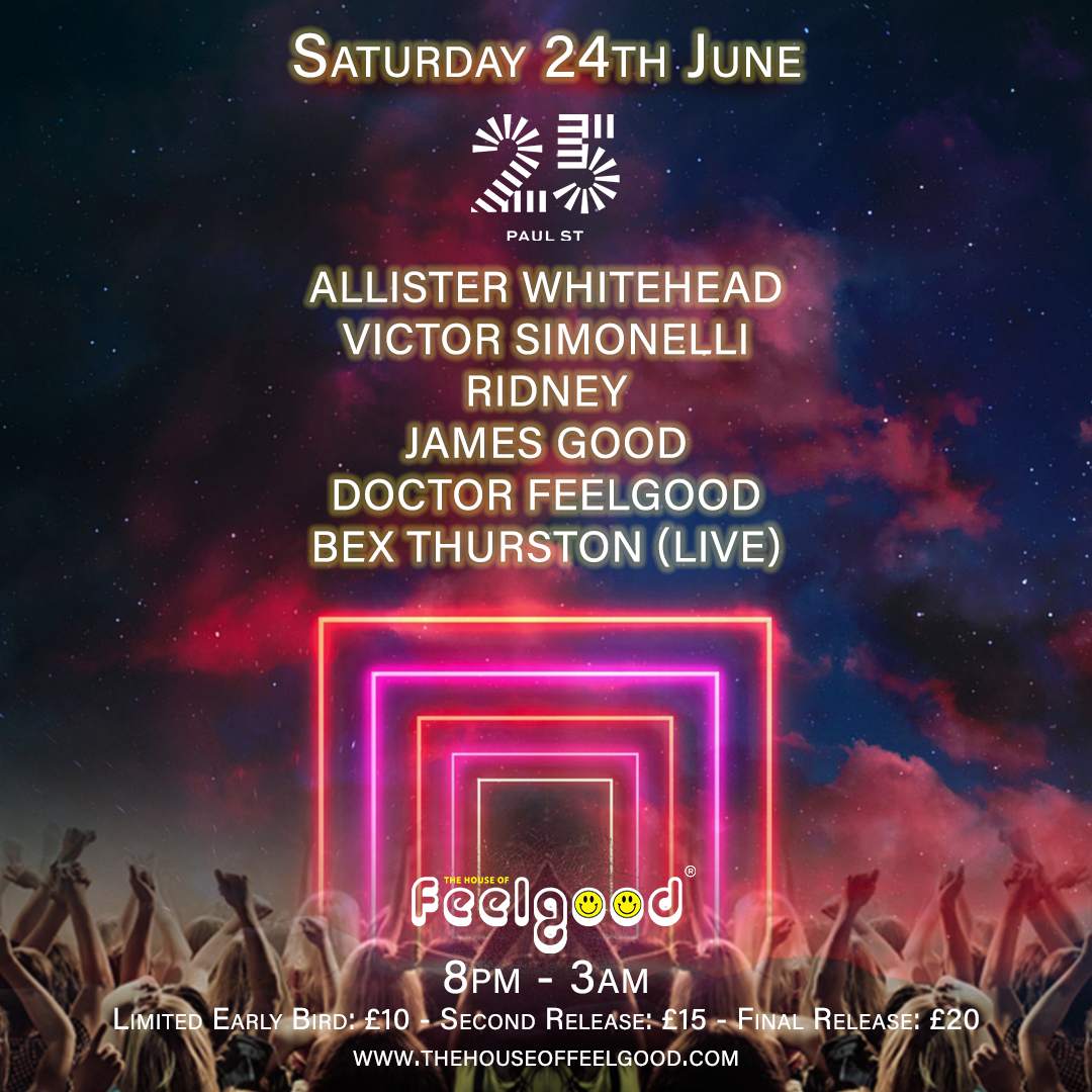 The House of Feelgood presents Allister Whitehead & Victor Simonelli - フライヤー表