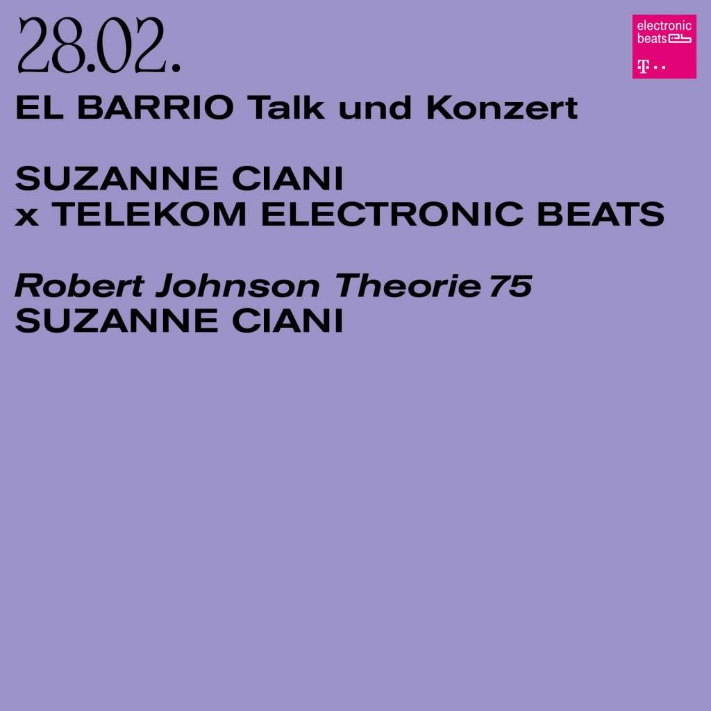 EL Barrio Suzanne Ciani x Telekom Electronic Beats - フライヤー表