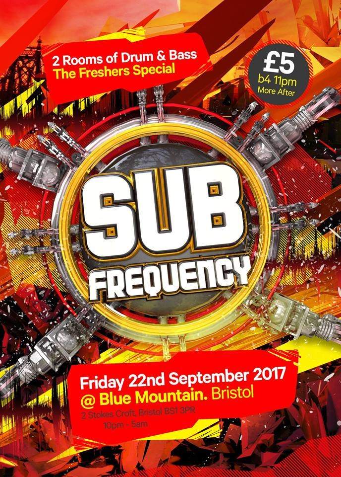Sub Frequency - D&B Freshers Special - フライヤー表
