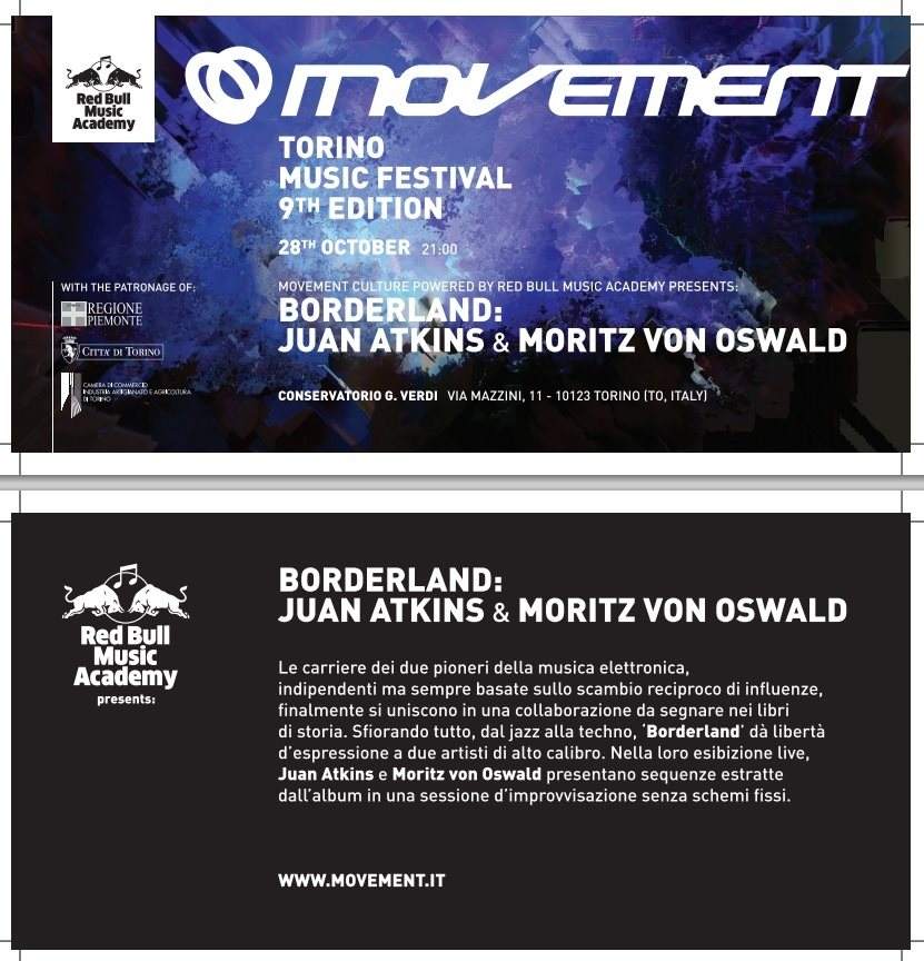 Movement Culture powered by RBMA presents Borderland - フライヤー裏