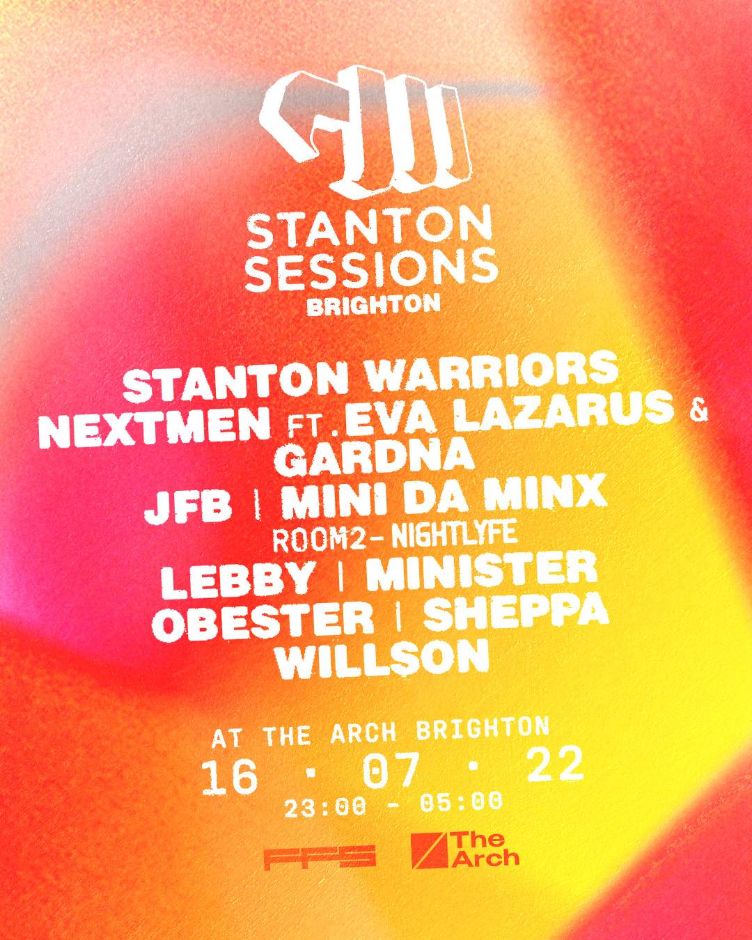 Stanton Sessions - Brighton - フライヤー裏