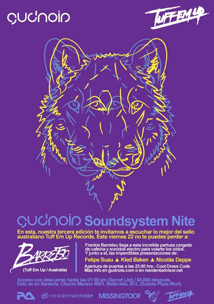Gudnois Soundsystem Nite - フライヤー表