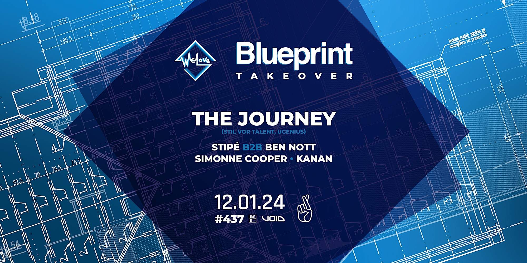 Blueprint - WeLove takeover with The Journey (Stil Vor Talent, Ugenius) - フライヤー表