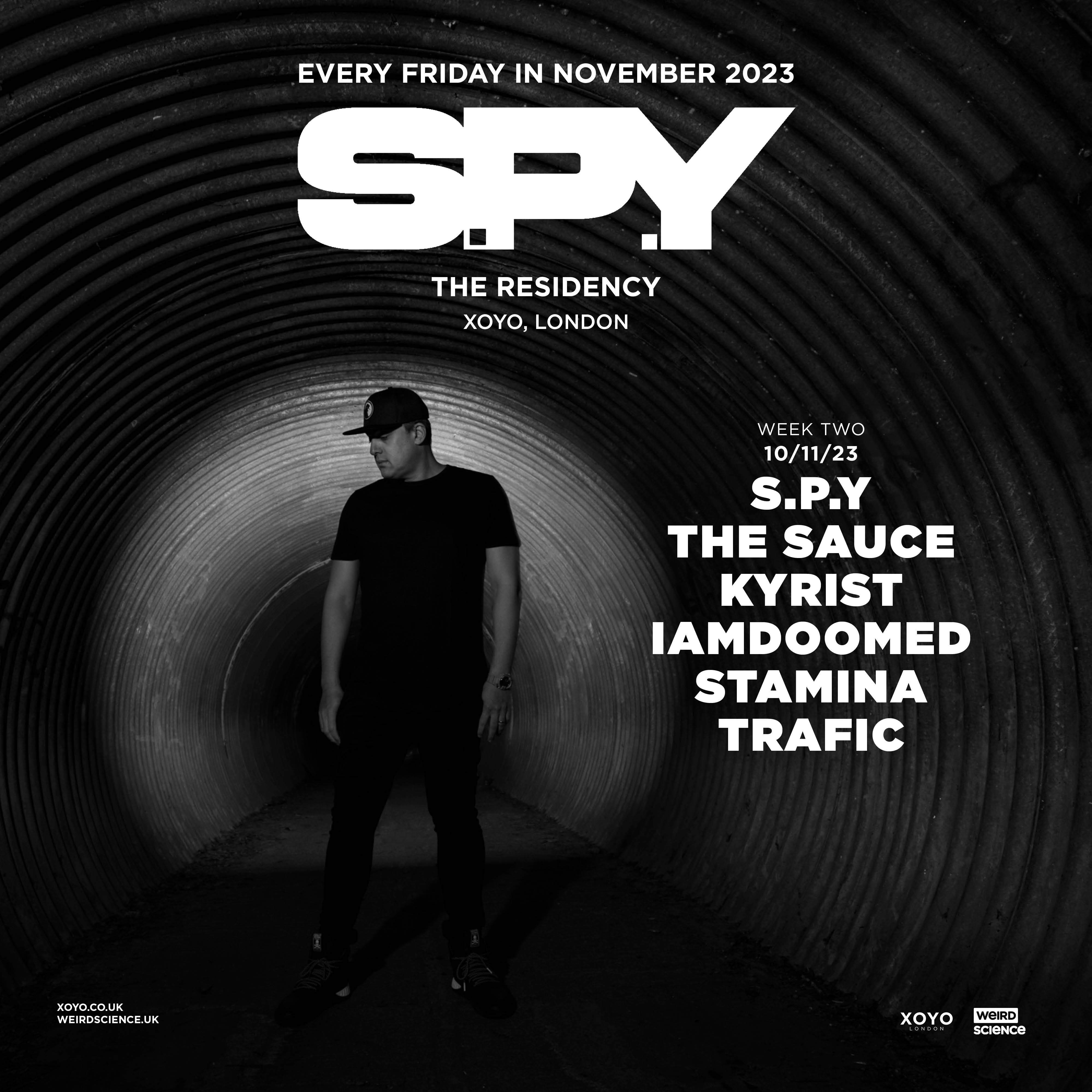 S.P.Y: The Residency (Week 2) (Drum & Bass, Jungle) - フライヤー裏