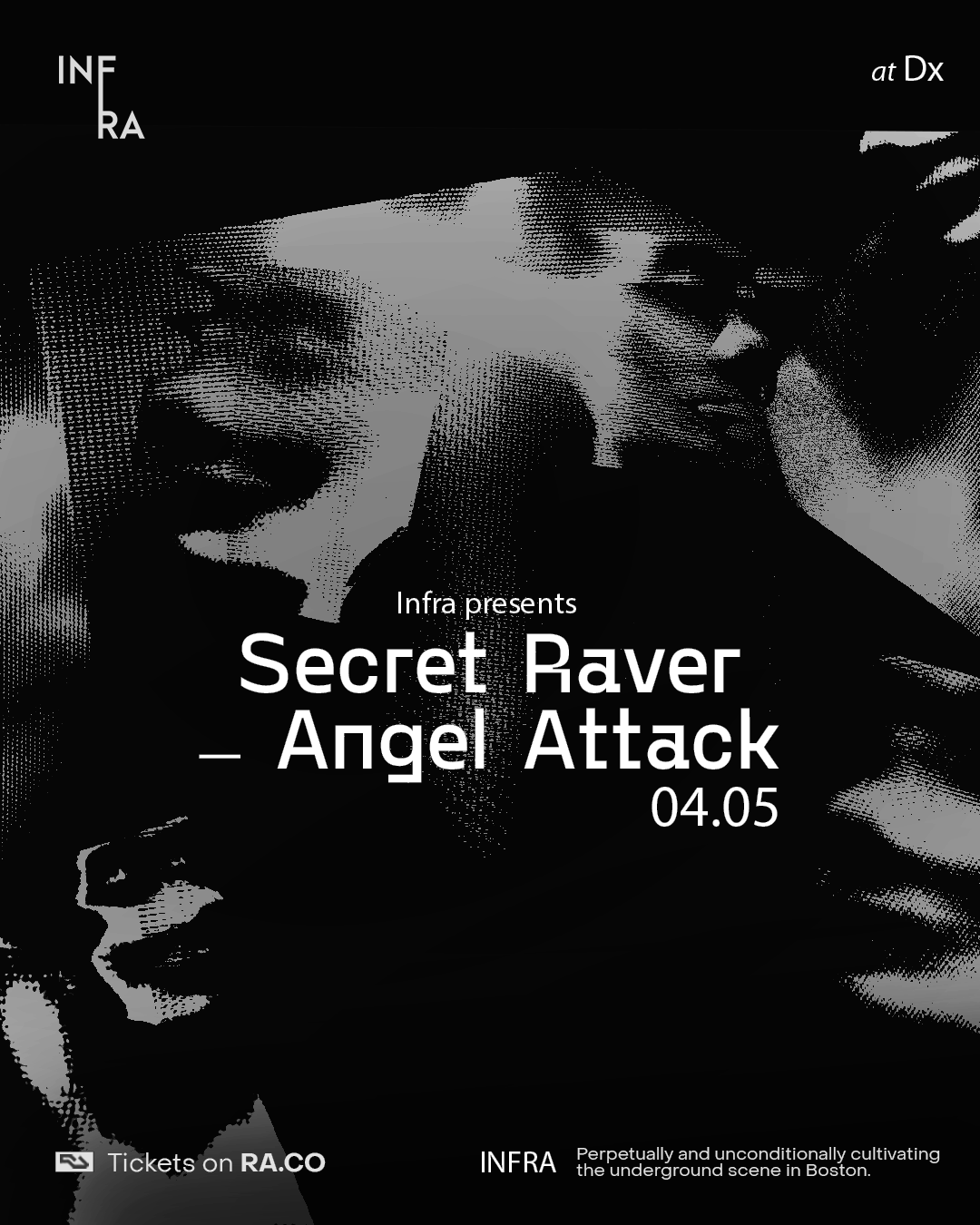 Infra presents Secret Raver & Angel Attack - フライヤー表