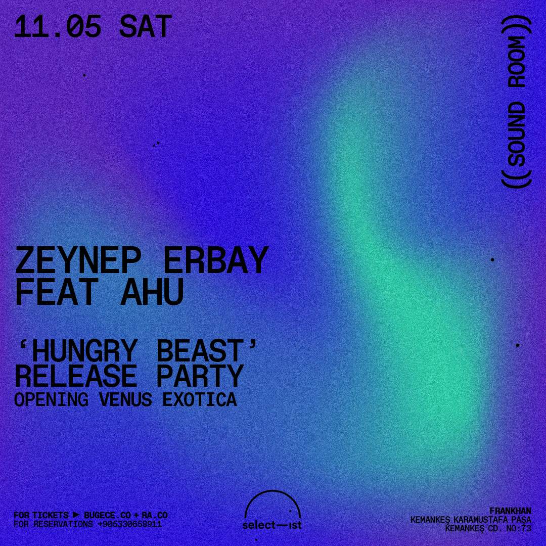 Zeynep Erbay & Ahu Release Party + Venus Exotica - Página frontal