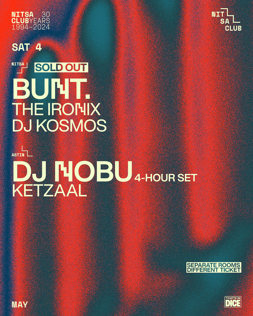 BUNT. / DJ Nobu 4-Hour Set - フライヤー表