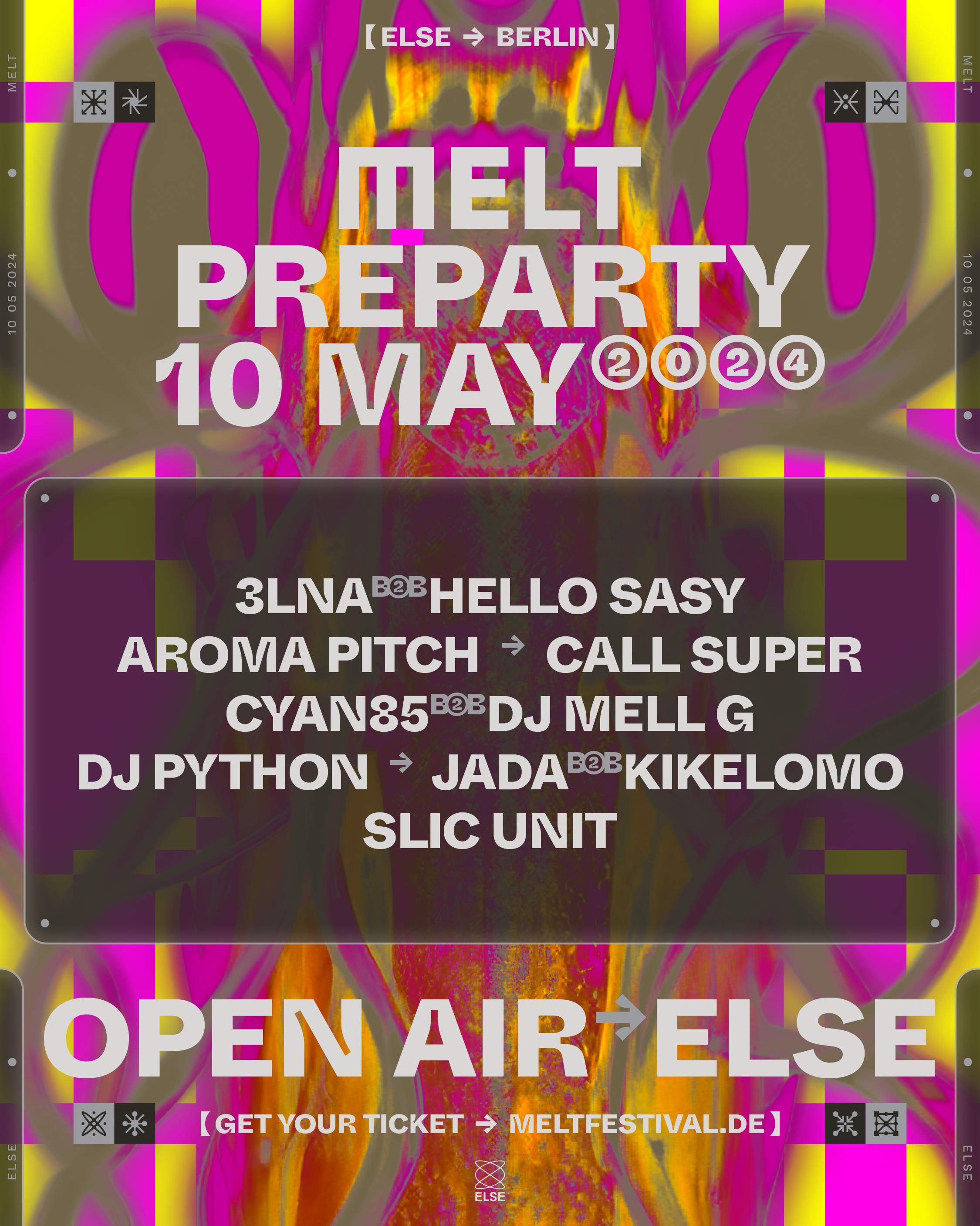 MELT PRE-PARTY - フライヤー表