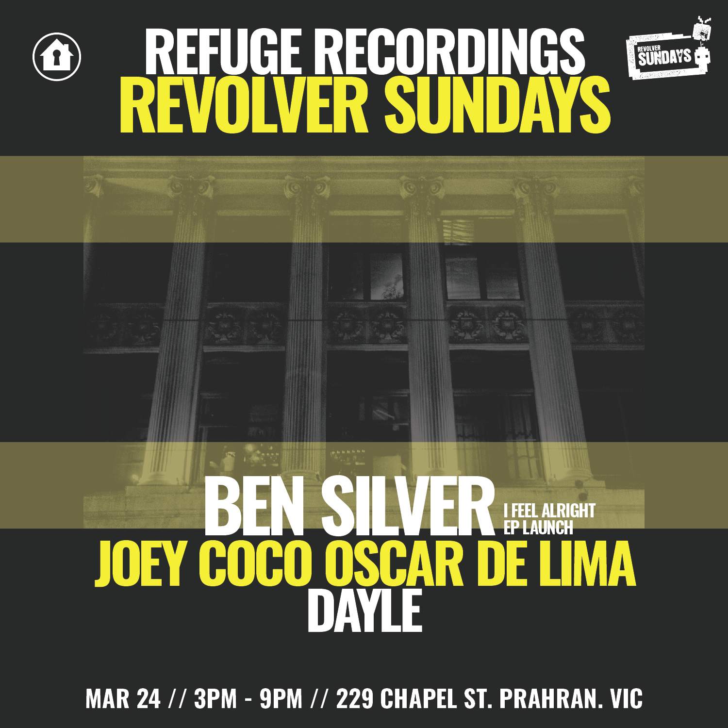 Refuge Recordings & Revolver Sundays // Ben Silver EP Launch - Página frontal
