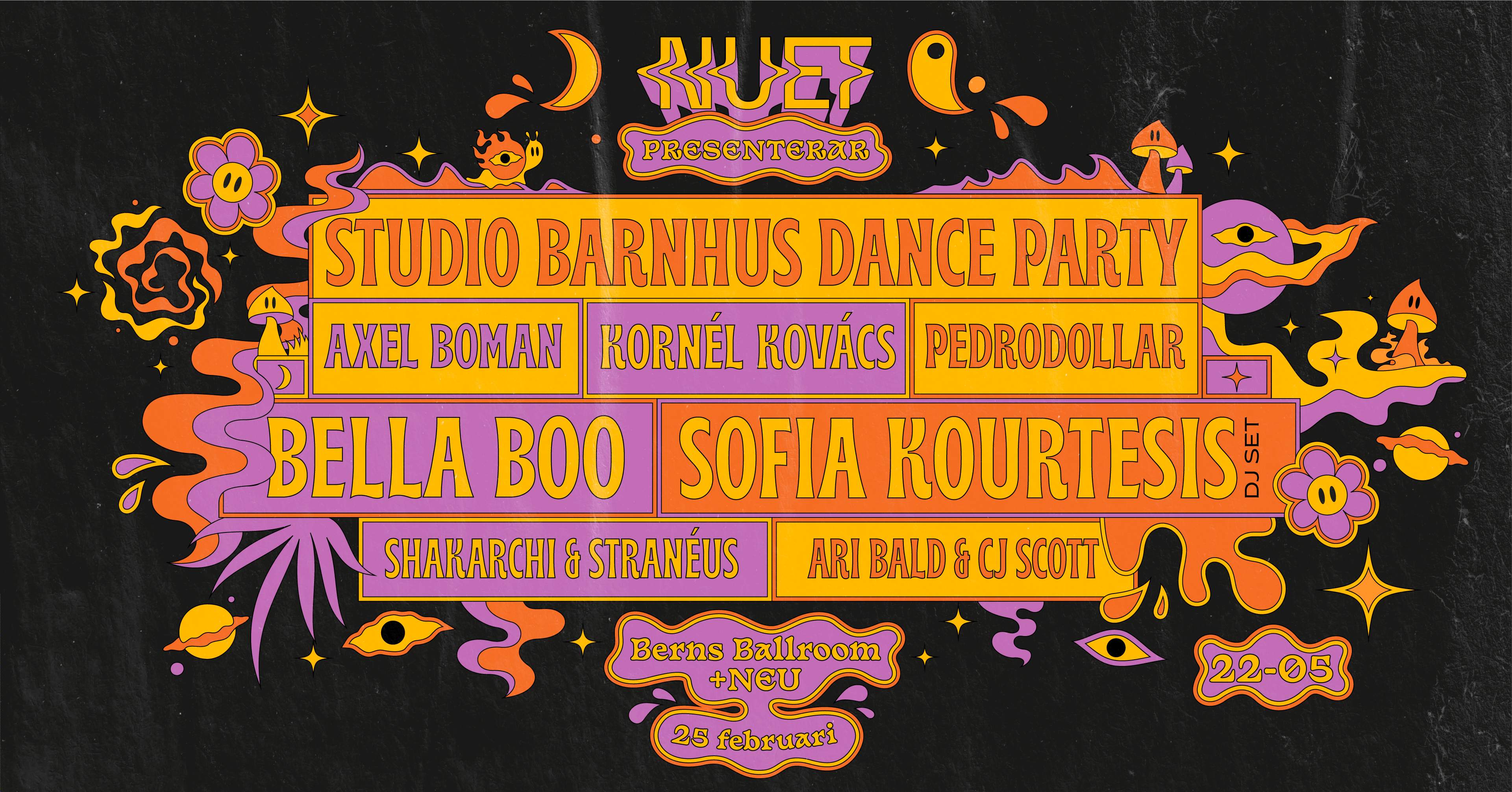 NUET - Studio Barnhus Dance Party - フライヤー表