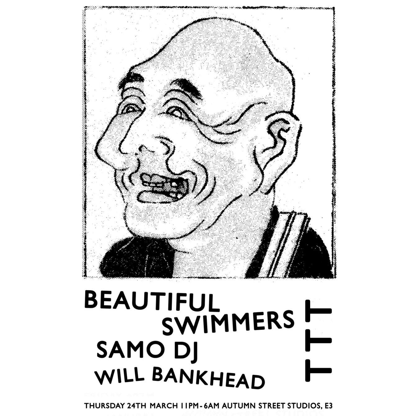 P A R T T T Y with Beautiful Swimmers + Samo DJ + Will Bankhead - Página frontal