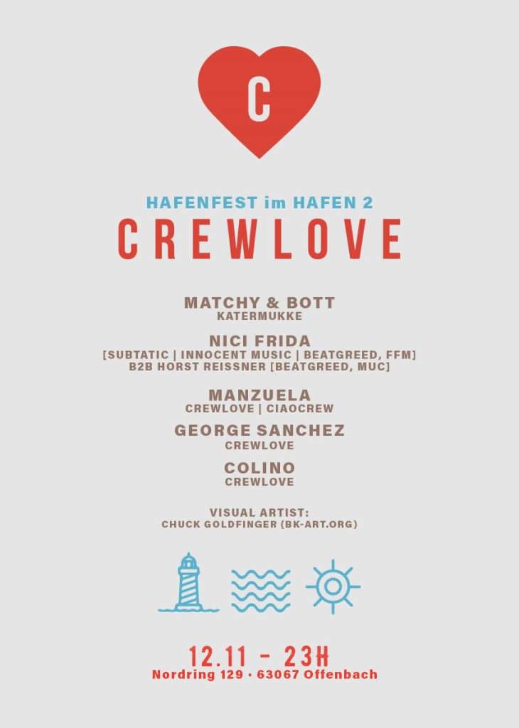 Crewlove Hafenfest 2016 - フライヤー表