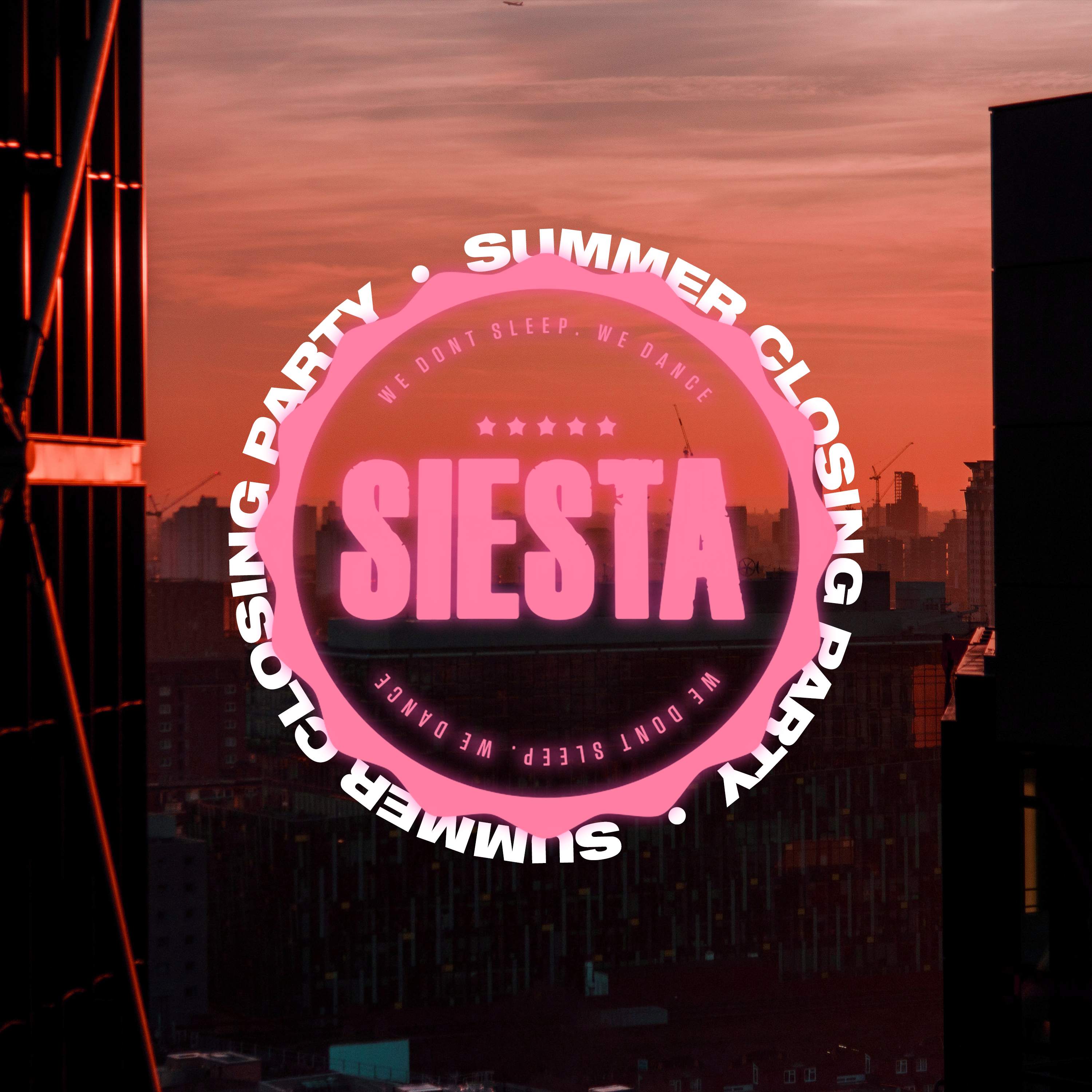 Siesta Summer Closing Party - フライヤー表