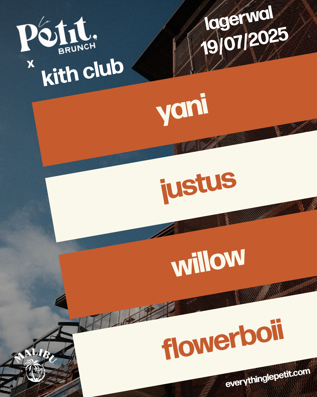 Le Petit Brunch Afterparty by KITH CLUB at Lagerwal, Amsterdam