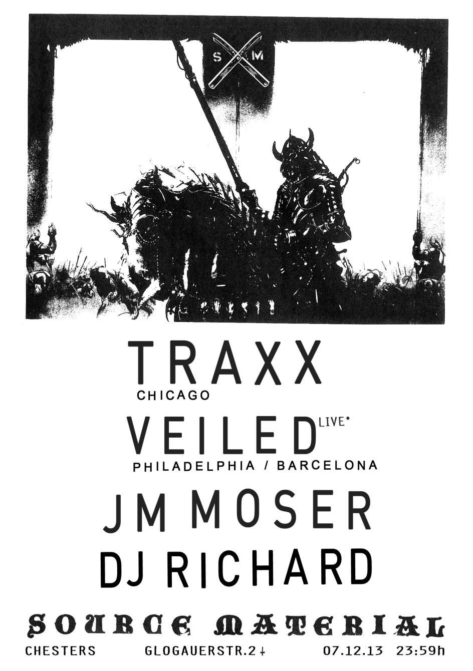 Source Material Feat. Traxx , Veiled (Live), DJ Richard - Página frontal