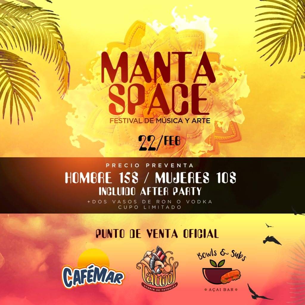 Manta Space 8vo Festival de Música - Página trasera