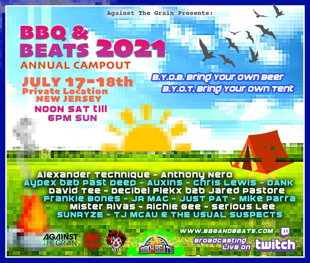 BBQ & Beats Annual Campout 2021 - フライヤー表