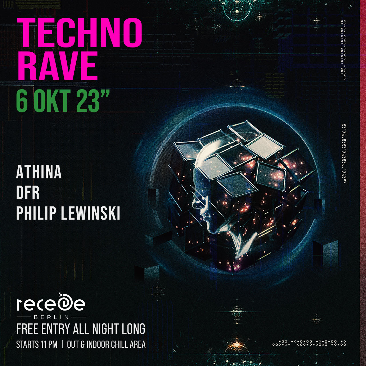 Techno Rave at Recede Club Berlin, Berlin