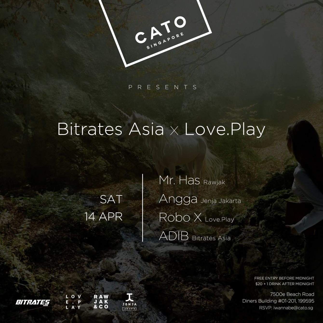 Cato presents: Bitrates Asia x Love.Play - フライヤー表