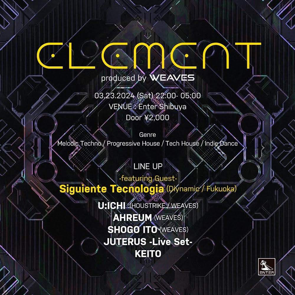 Element produced by WEAVES - フライヤー表