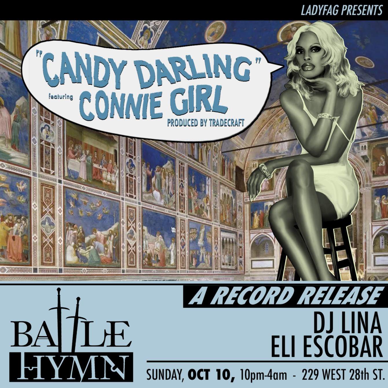 Battle Hymn x Connie Girl Record Release - フライヤー表