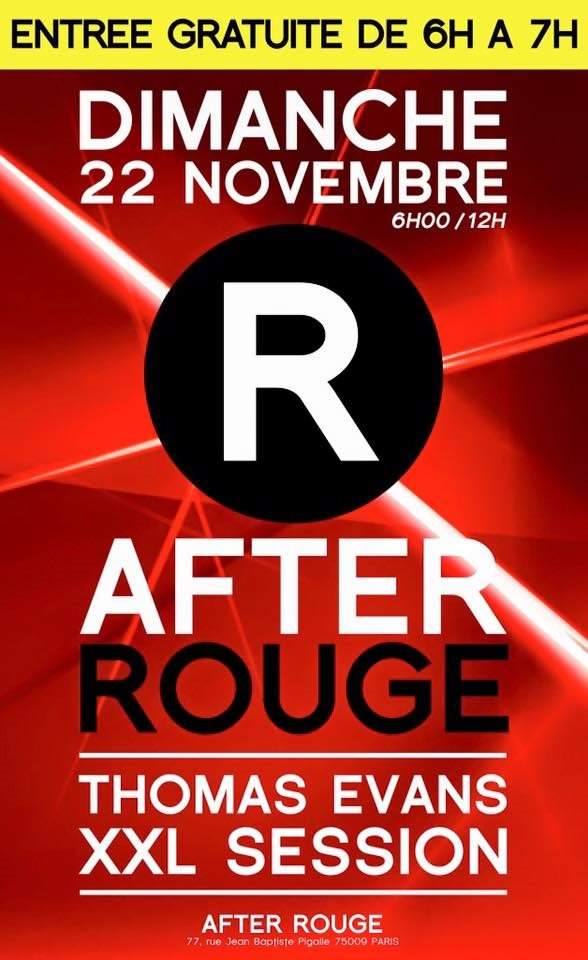 After Rouge XXL - フライヤー表